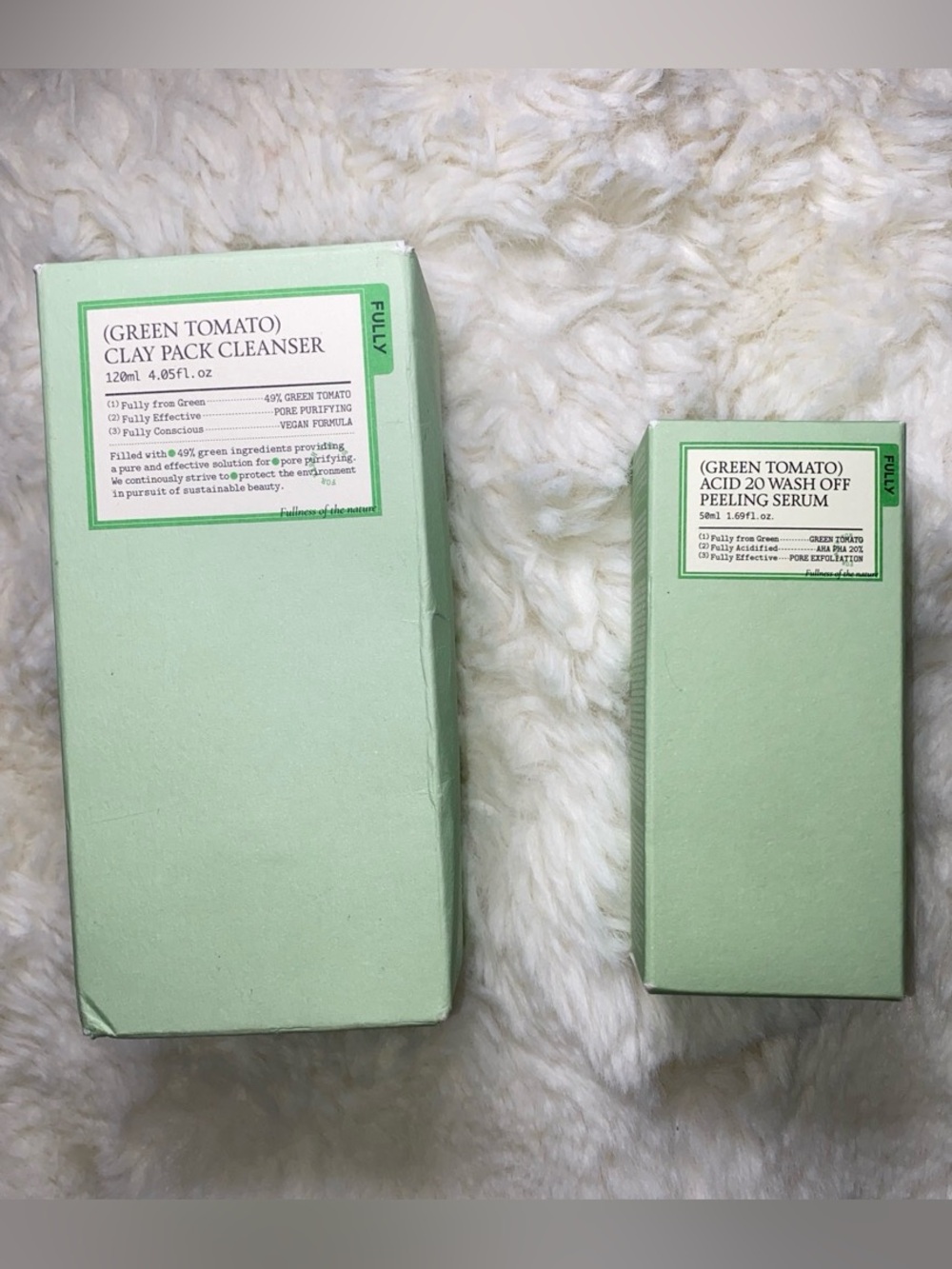 Green Tomato Clay Pack Cleanser and Serum